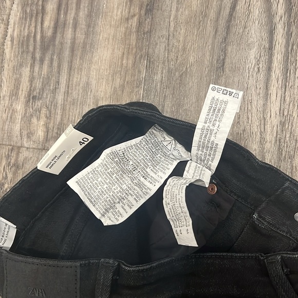 NWT Zara Women’s Black Vintage Skinny Jean High Rise Ankle Length Size 8 - Picture 9 of 12